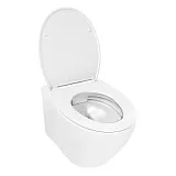 Унитаз Azario Keras AZ-99046W подвесной безободковый с сиденьем микролифт фото 3