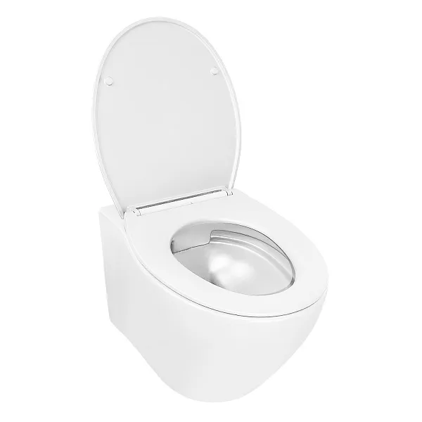 Унитаз Azario Keras AZ-99046W подвесной безободковый с сиденьем микролифт фото 3