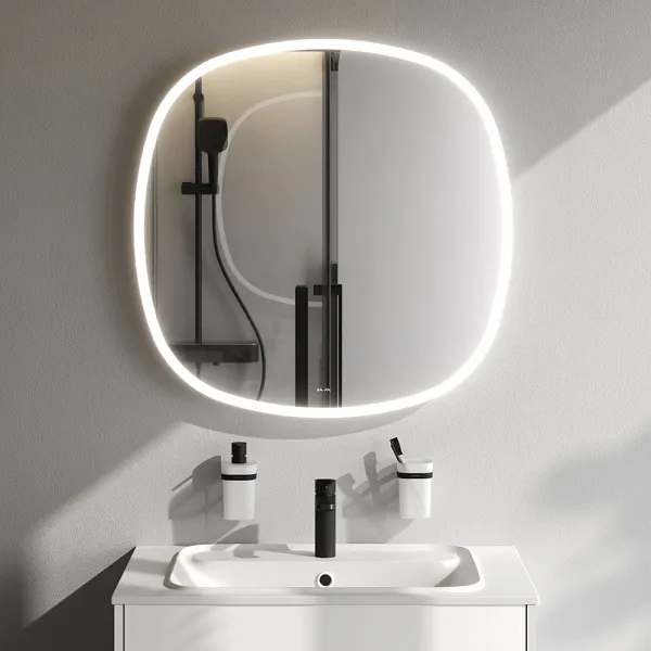 Зеркало AM.PM Func 80x80 M8FMOX0801WGS с подсветкой фото 2