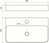 Раковина Aquatek 60 см AQ3241-00 фото 2