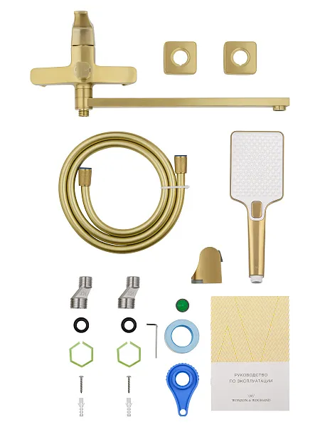 Смеситель для ванны с душем Wonzon & Woghand FLEX WW-639906-BG фото 6