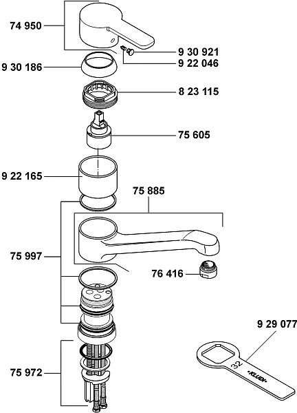 Смеситель Kludi Logo Neo 379130575 для кухонной мойки фото 5