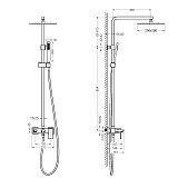 Душевая стойка TIMO Selene SX-1030/16 фото 2