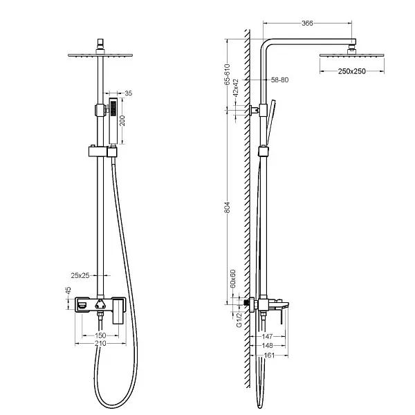 Душевая стойка TIMO Selene SX-1030/16 фото 2