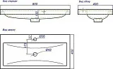 Мебельная раковина Aqwella Infinity 80 Inf.08.04.D фото 3