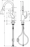 Смеситель Hansgrohe Focus 71800000 для кухонной мойки фото 7