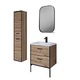 Зеркало Grossman Неро 50x80 с полочкой фото 1