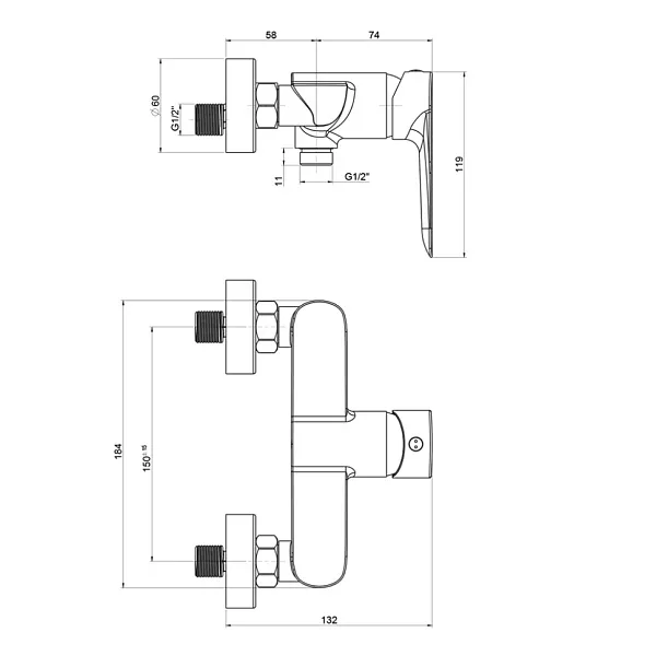 Смеситель для душа PAINI Garda 76CR511 фото 3