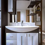 Зеркало Бриклаер Бали 90x102 4627125411854 с полочкой и подсветкой фото 6