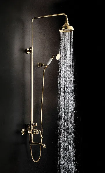 Душевая стойка Lemark Brava LM4762G со смесителем фото 2