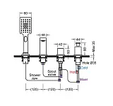 Смеситель на борт ванны TIMO Torne 4330/00-16Y фото 2