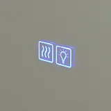 Зеркало Cezares Interni 80x90 CZR-SPC-INT-800-900-LED-TCH-WARM-TIT с подсветкой Tитан фото 5