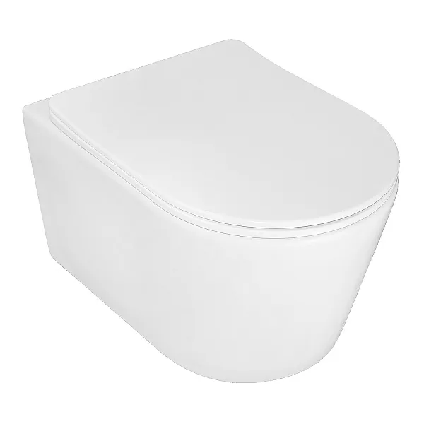 Унитаз Azario Ollin AZ-0513R подвесной безободковый с сиденьем микролифт фото 2
