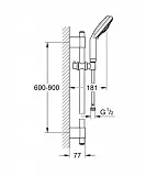 Душевой гарнитур Grohe Rainshower Cosmopolitan 130 28762001 фото 3