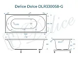 Ванна из искусственного камня Delice Dolce DLR330058-G фото 2