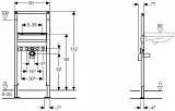 Инсталляция для раковины Geberit Duofix 111.434.00.1 фото 2