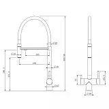 Смеситель для кухонной мойки ABBER Wasser Kreis AF81141SP фото 3
