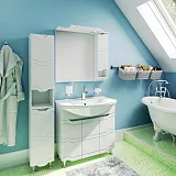 Зеркало Runo Стиль 85x80 00000001116 правое с полочкой и подсветкой фото 4