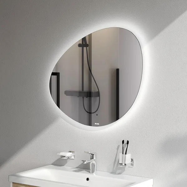 Зеркало AM.PM X-Joy 75,2x65,5 M85MOX50801WG с подсветкой фото 4