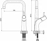 Смеситель Iddis Kitchen Line K07SB0Li05 для кухонной мойки фото 3