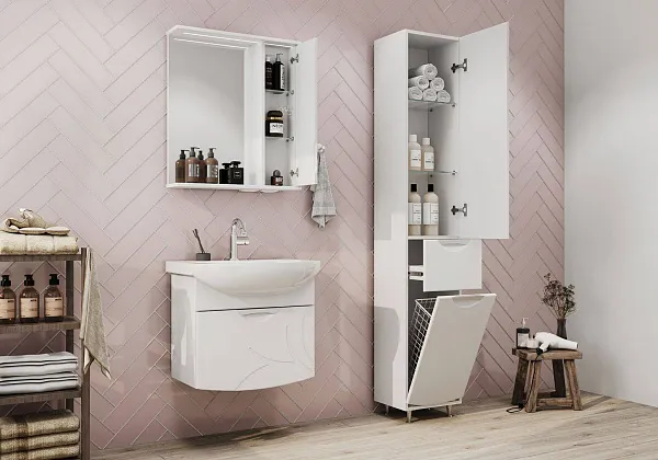 Зеркало Volna Adel 60x70 zsADEL60.R-01 правое с полочкой и подсветкой фото 6