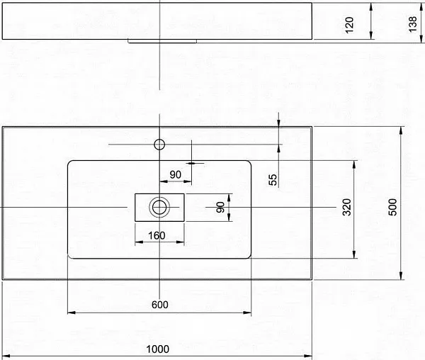 Мебельная раковина Акватон Ричмонд 100 1A70603KRD010 фото 5