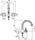 Смеситель Cezares Olimp OLIMP-VD-01-Sw для ванны с душем фото 2