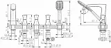 Смеситель Bravat Whirlpool F578112C на борт ванны фото 2