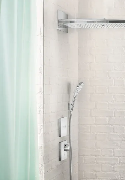 Термостат Hansgrohe ShowerSelect Glass Highflow 15735400 для душа с внутренней частью фото 2