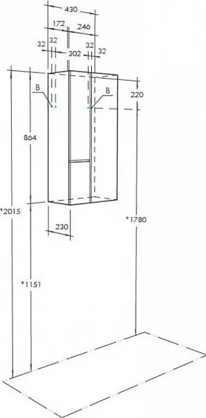 Шкаф Акватон Мишель 43 см белый / светлое дерево 1A243903MIX40 фото 7