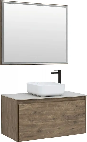 Зеркало Aquanet Nova Lite 99x80 249519 с подсветкой фото 4