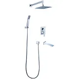 Душевая стойка Lemark Contest LM5822CW со смесителем фото 1