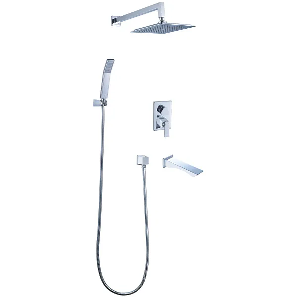 Душевая стойка Lemark Contest LM5822CW со смесителем фото 1