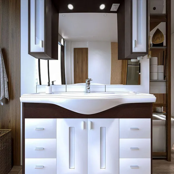 Зеркало Бриклаер Бали 120x82 4627125411809 с подсветкой фото 5