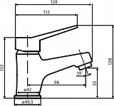 Смеситель Dorff Optima D2002100 для раковины фото 4