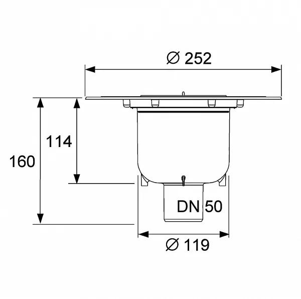 Сифон TECE Drainpoint S 3601600 для душевого трапа фото 2