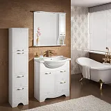 Зеркало-шкаф Runo Кантри 75x75 00000001123 правый с подсветкой фото 3