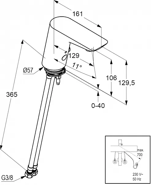 Смеситель Kludi Balance 5220005 для раковины-чаши фото 3