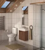 Тумба с раковиной Акватон Эклипс 45 подвесная фото 5