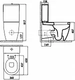 Бачок для унитаза Creavit Mare MA410-00CB00E-0000 фото 3