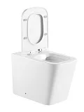 Унитаз приставной Iberica Blanca Toledo Alto IB.TLA.331.1B1 безоободковый с микролифтом фото 10