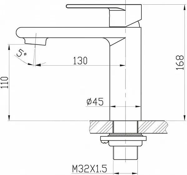 Смеситель BelBagno Nova NOV-LVM-IN для раковины фото 3
