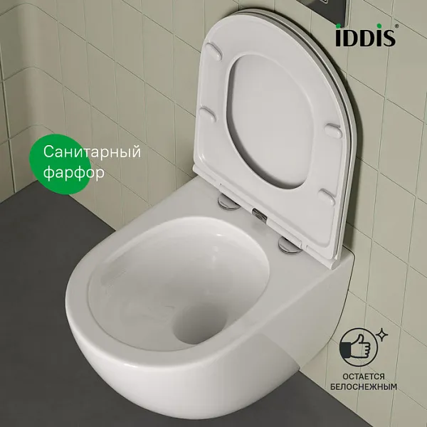 Унитаз Iddis Axes AXERDSEi25 подвесной безободковый с сиденьем микролифт фото 5