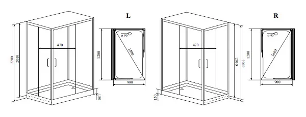 Душевая кабина Timo Premium H-515L фото 2