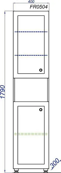 Шкаф-пенал Aqwella Franchesca 40x180 FR0504 фото 3