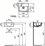 Раковина Ideal Standard Tempo 35 см T056801 фото 3