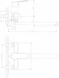 Смеситель Decoroom DR38 DR38043 для ванны с душем фото 2