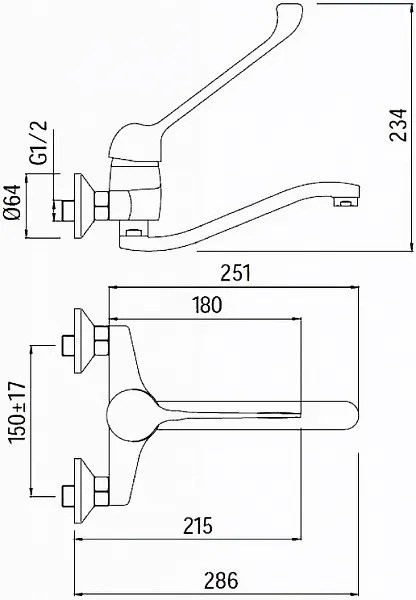 Смеситель Creavit Home HM1106 для раковины фото 2