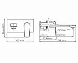 Смеситель WasserKRAFT Wiese 8430 для раковины встраиваемый фото 3
