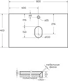 Столешница BelBagno Kep 80 KEP-80-MCO фото 5